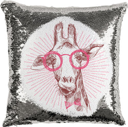 Hipster Giraffe with Reversible Sequins