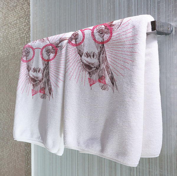 Hipster Giraffe - Towel