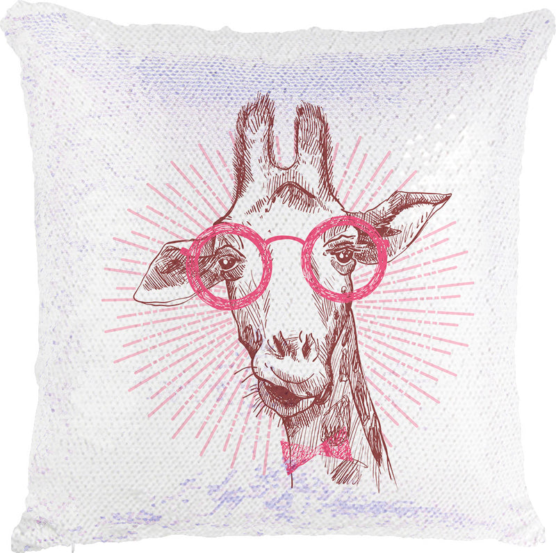 Hipster Giraffe with Reversible Sequins