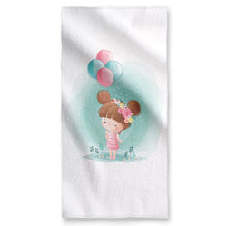 Girl With Balloon - Towel