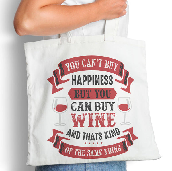 Happiness Is Wine - Tote Bag