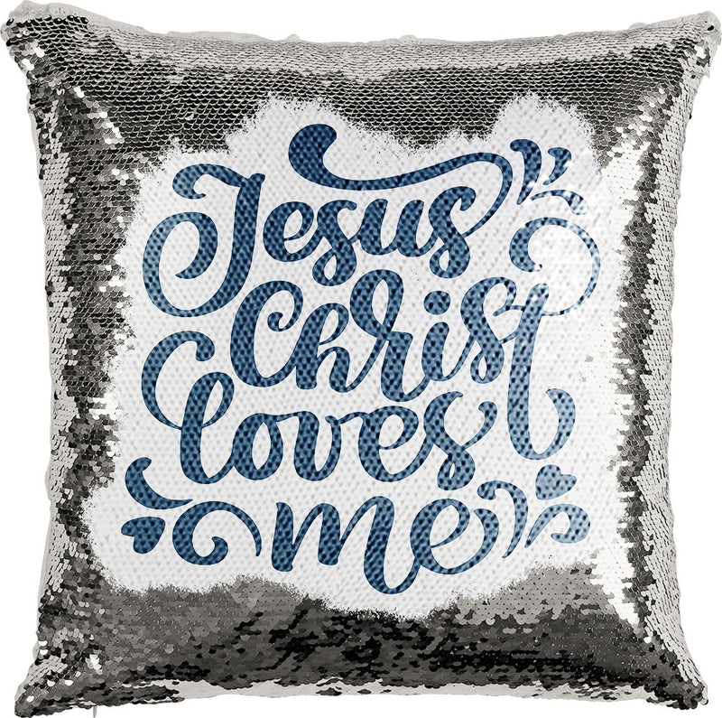 Jesus Loves Me with Reversible Sequins