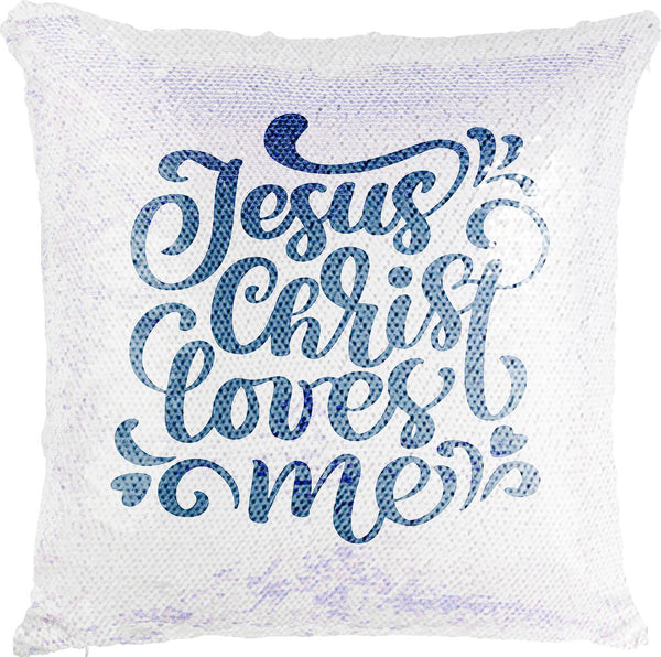 Jesus Loves Me with Reversible Sequins