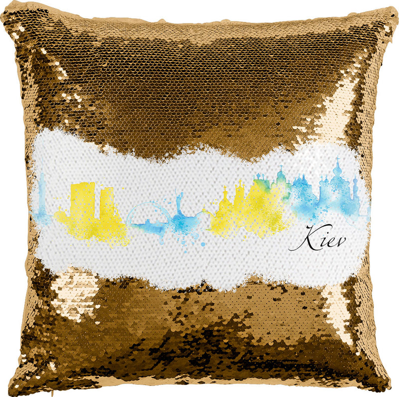 Kiev Watercolor with Reversible Sequins