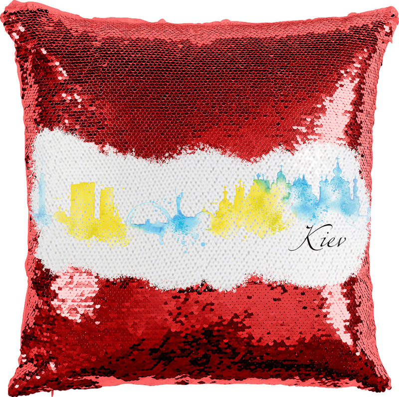 Kiev Watercolor with Reversible Sequins