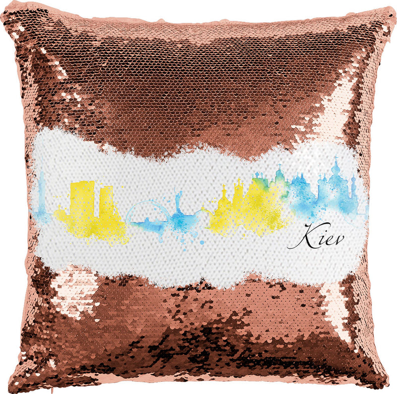 Kiev Watercolor with Reversible Sequins