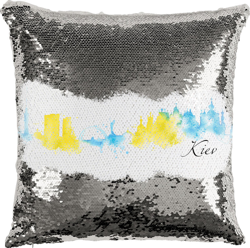 Kiev Watercolor with Reversible Sequins