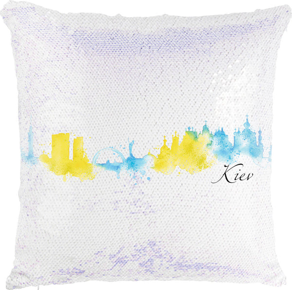 Kiev Watercolor with Reversible Sequins