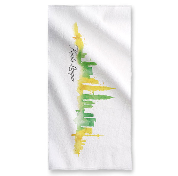 Kuala Lumpur Watercolor - Towel