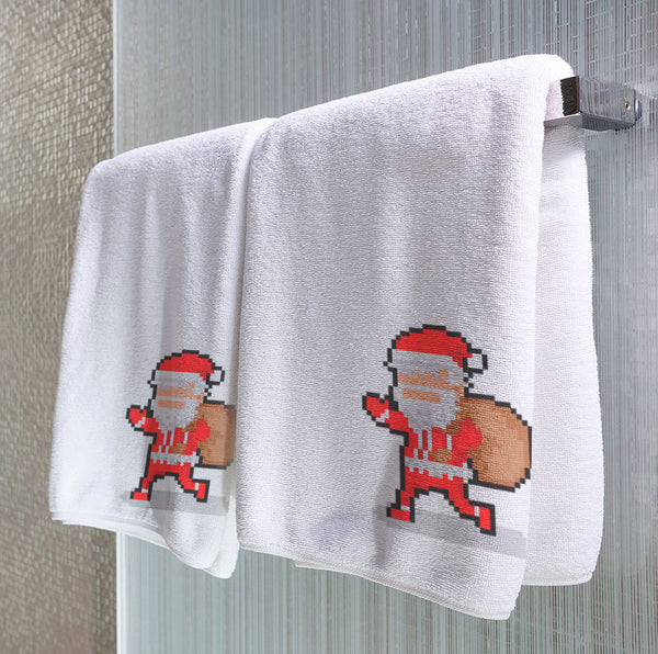 Pixel Santa - Towel