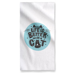 Better With Cats - Towel