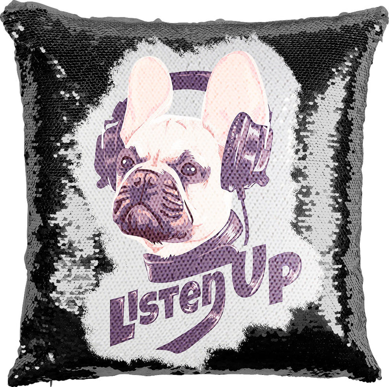 Listen Up Pup with Reversible Sequins