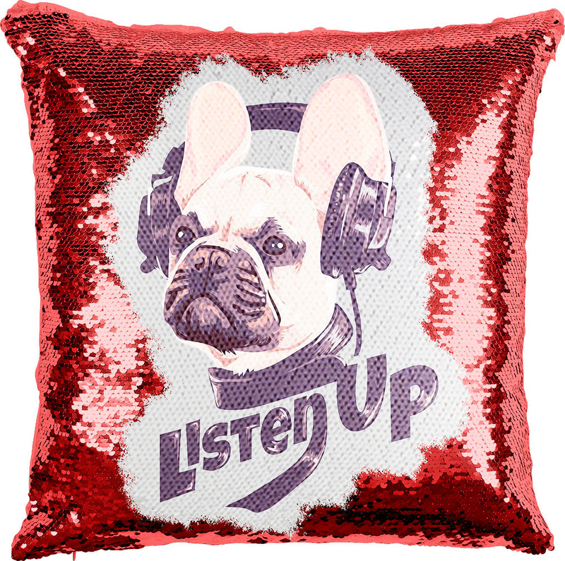 Listen Up Pup with Reversible Sequins