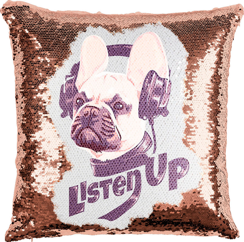 Listen Up Pup with Reversible Sequins