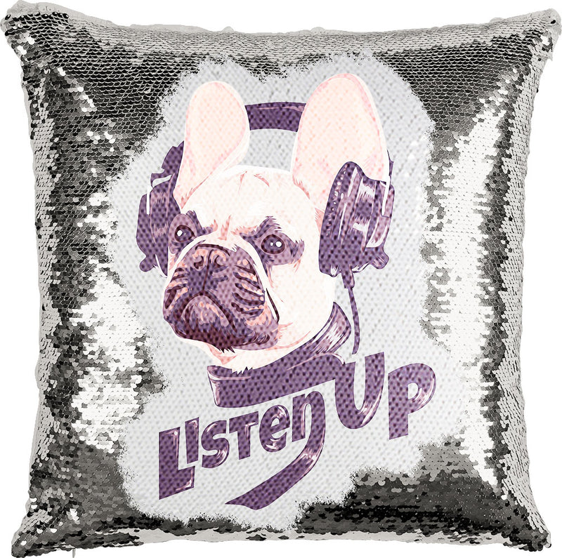 Listen Up Pup with Reversible Sequins