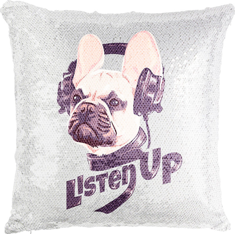 Listen Up Pup with Reversible Sequins