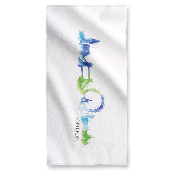 London Watercolor - Towel