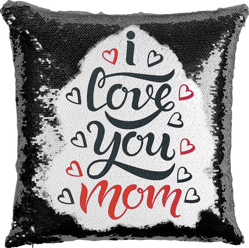 Love You Mom with Reversible Sequins