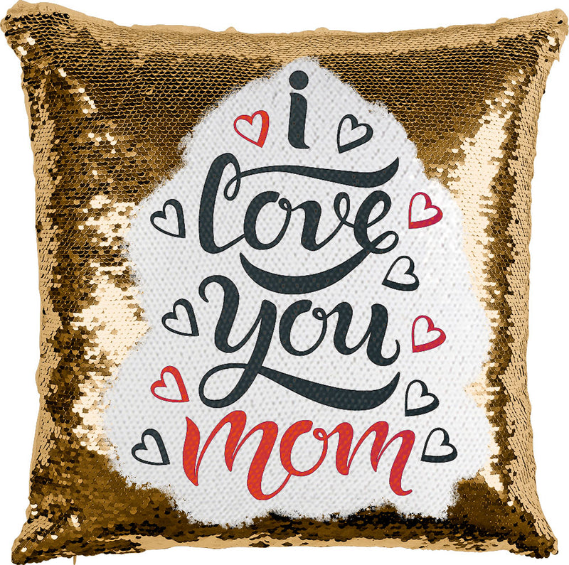 Love You Mom with Reversible Sequins