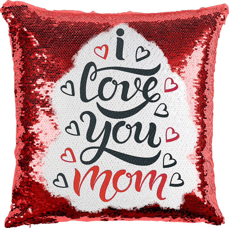 Love You Mom with Reversible Sequins