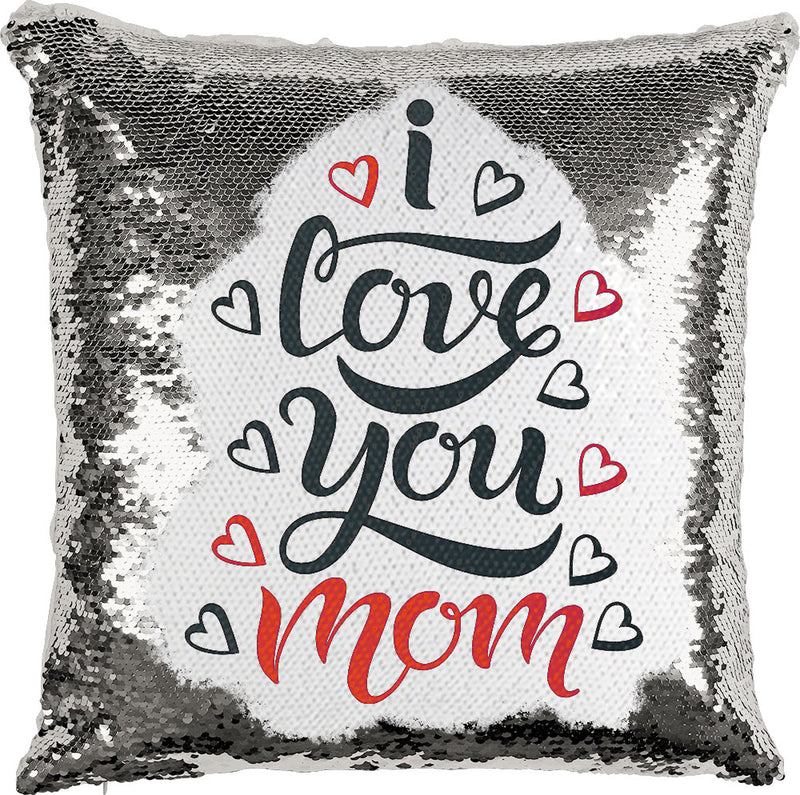 Love You Mom with Reversible Sequins