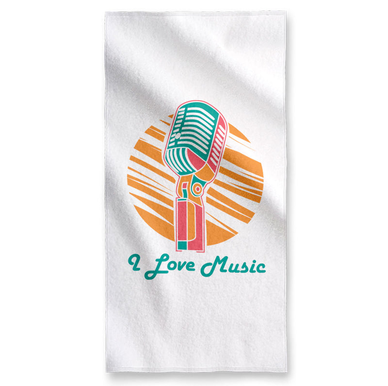 Retro Microphone - Towel