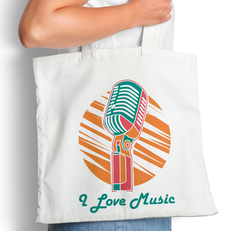 Retro Microphone - Tote Bag