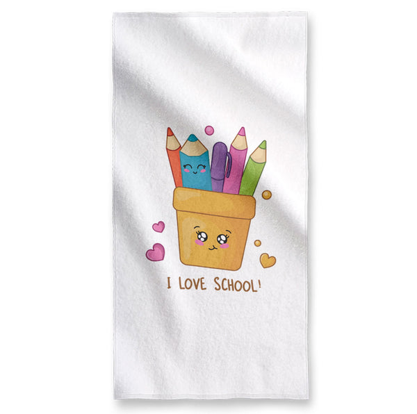 I Love School - Towel