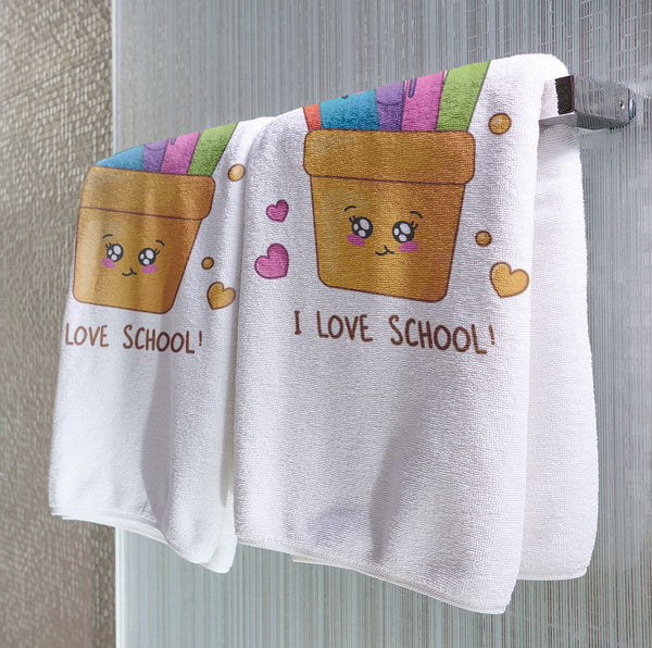 I Love School - Towel