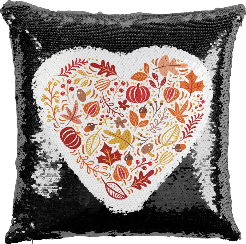 October Heart with Reversible Sequins