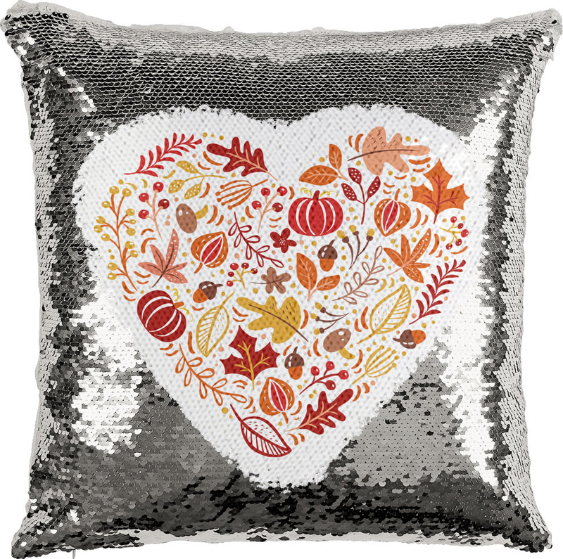 October Heart with Reversible Sequins