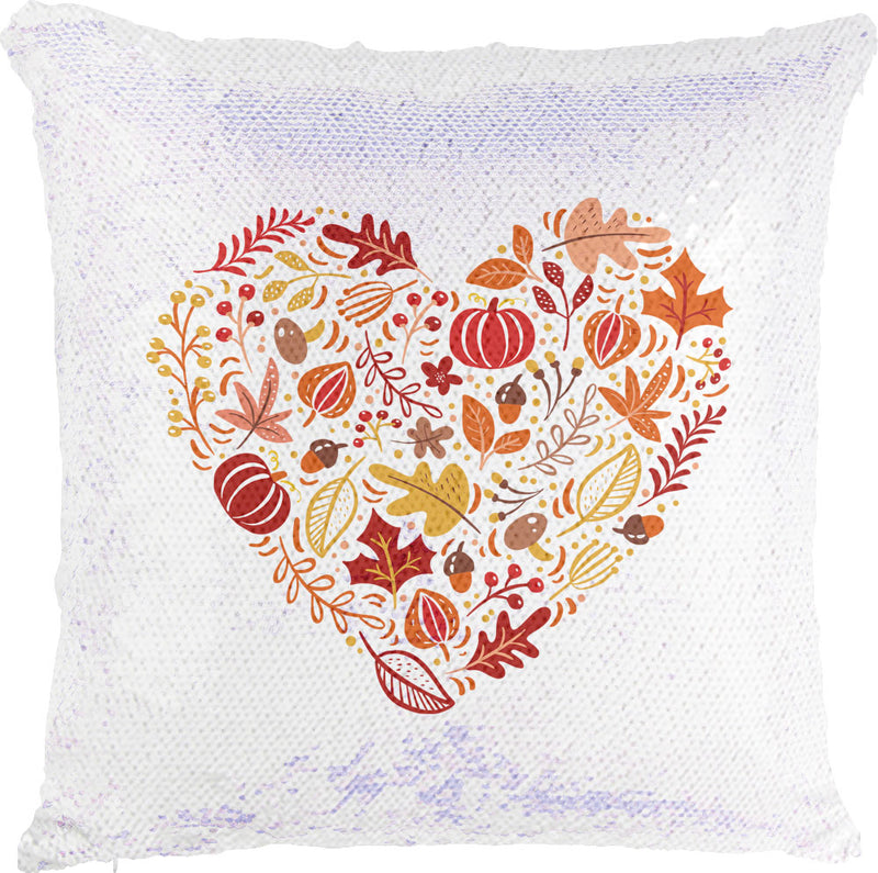 October Heart with Reversible Sequins