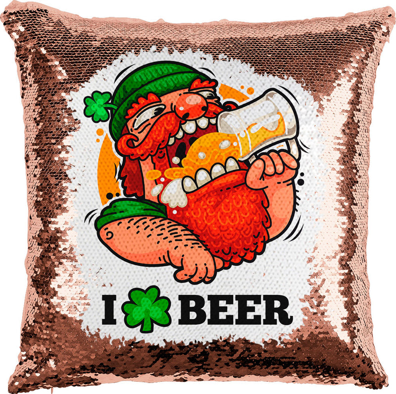 I Love Beer with Reversible Sequins