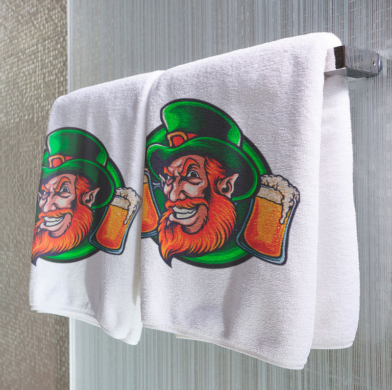 Smiling St Patrick - Towel