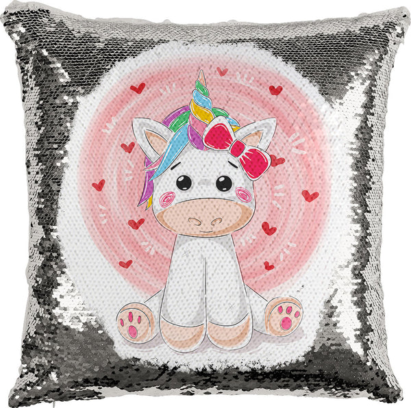 Pink Unicorn with Reversible Sequins