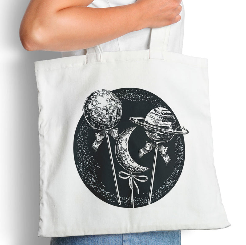 Lollipops And Planets - Tote Bag