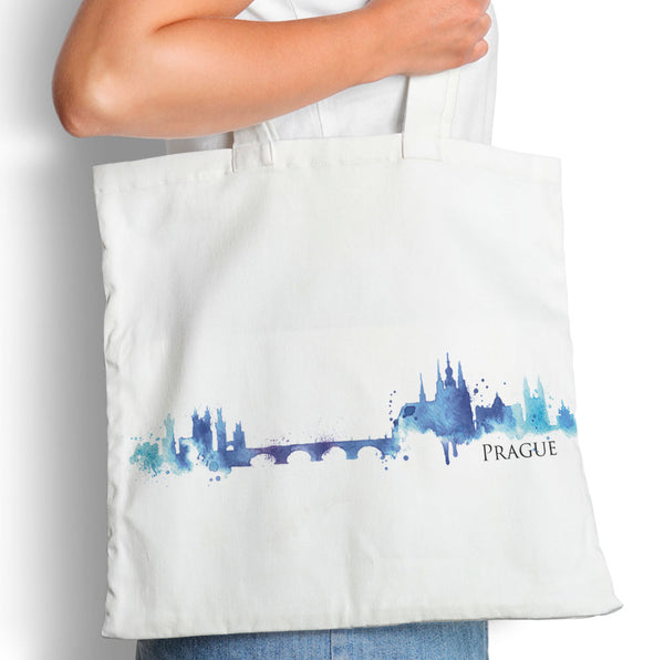 Prague Watercolor - Tote Bag