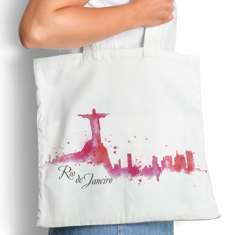 Rio De Janero Watercolor - Tote Bag