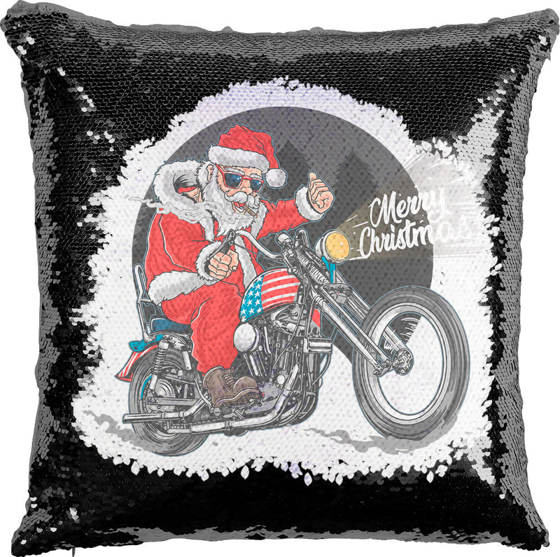 Rocker Santa with reversible Sequins