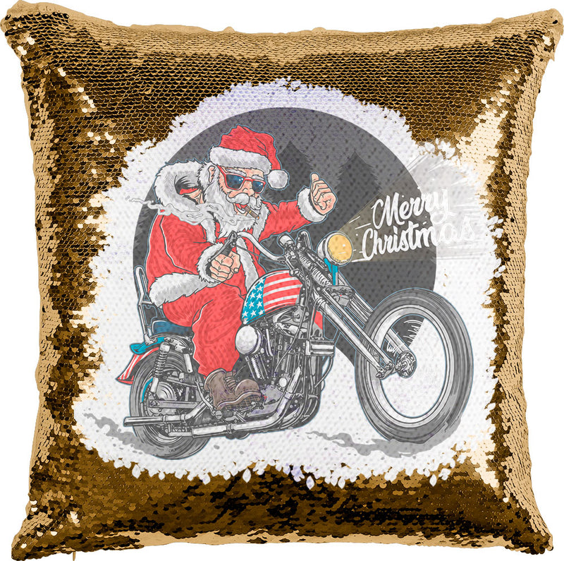 Rocker Santa with reversible Sequins