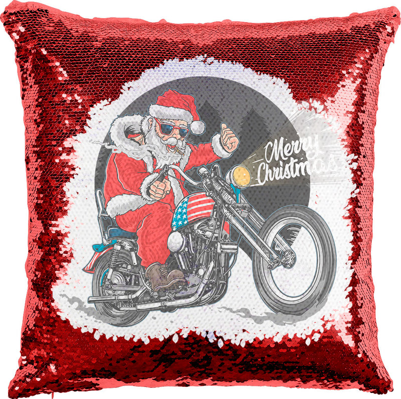 Rocker Santa with reversible Sequins