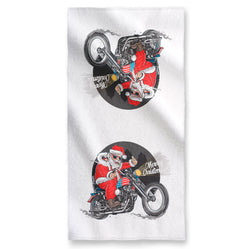 Rocker Santa - Towel