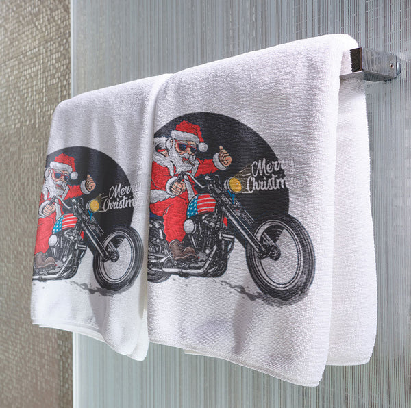 Rocker Santa - Towel