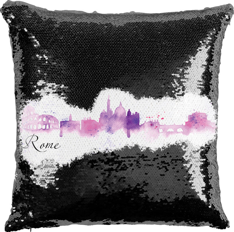 Rome Watercolor with Reversible Sequins