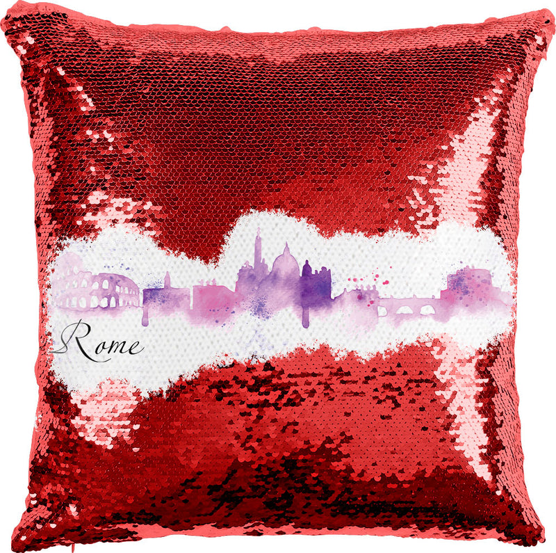 Rome Watercolor with Reversible Sequins