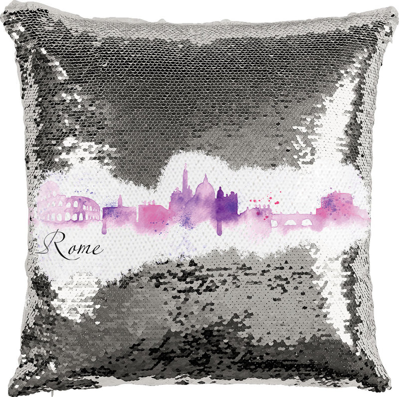 Rome Watercolor with Reversible Sequins