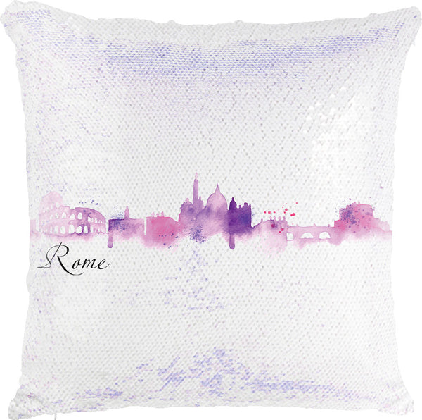 Rome Watercolor with Reversible Sequins