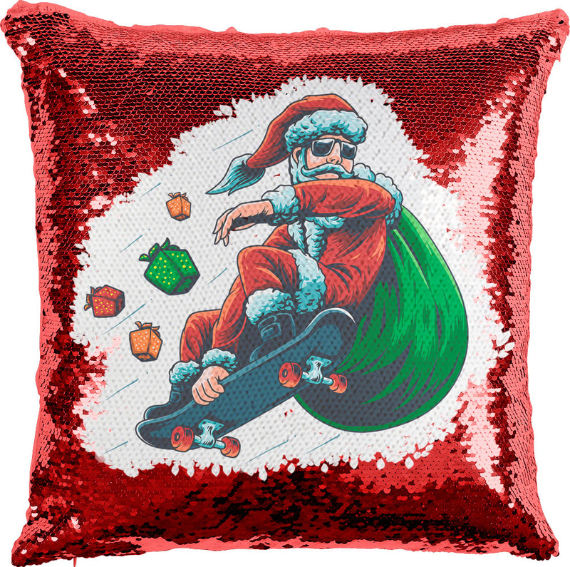 Skater Santa with reversible Sequins