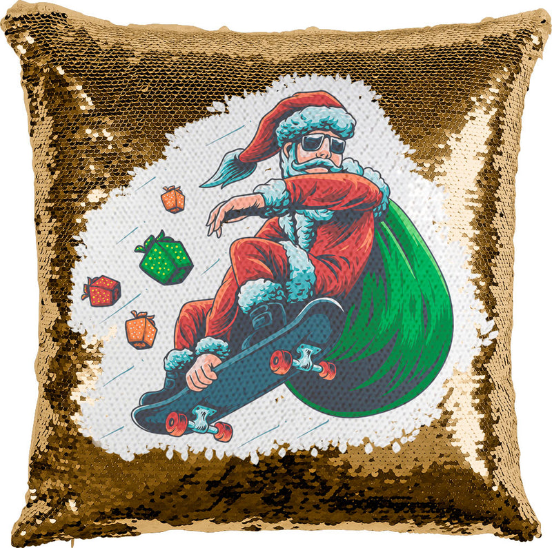 Skater Santa with reversible Sequins