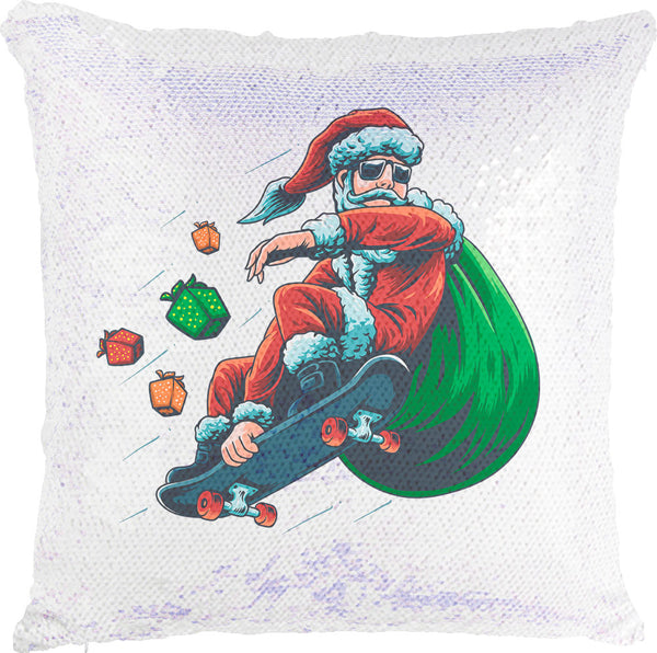 Skater Santa with reversible Sequins